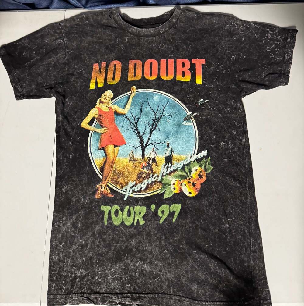 No Doubt Tragic Kingdom Tour 97 Acid Wash Mineral Wash Graphic T-Shirt